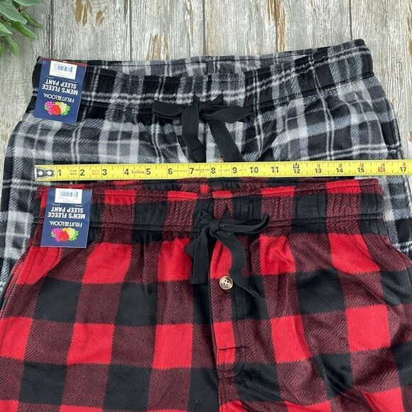 Men’s Fruit of The Loom Comfy Cozy Lounge Fleece Pajama Pants 2-Pack Size M - Picture 3 of 16